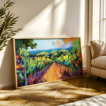 Modern Art Painting in a Lifestyle Setting