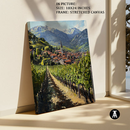 Artwork in Natural Wood Frame