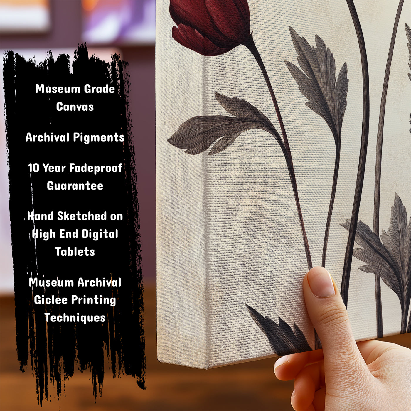 Information about Floral Botanical Canvas Art Print