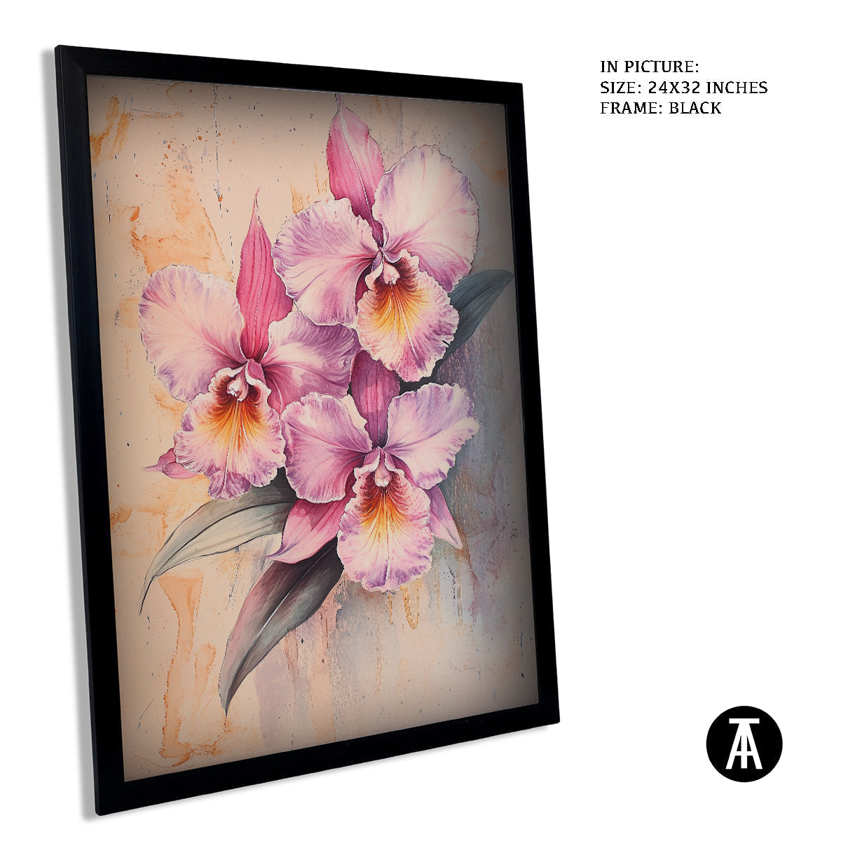 Sample Artwork in Black Frame