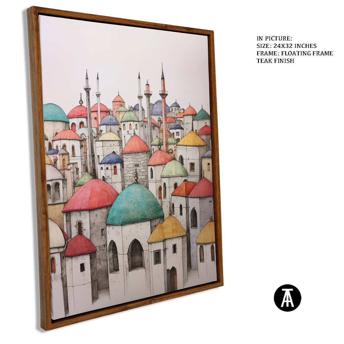 Sample Artwork in Floating Frame