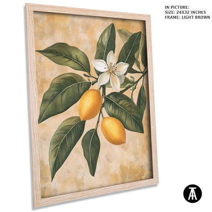 Artwork in Dark Brown Frame