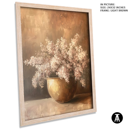 Artwork in Dark Brown Frame
