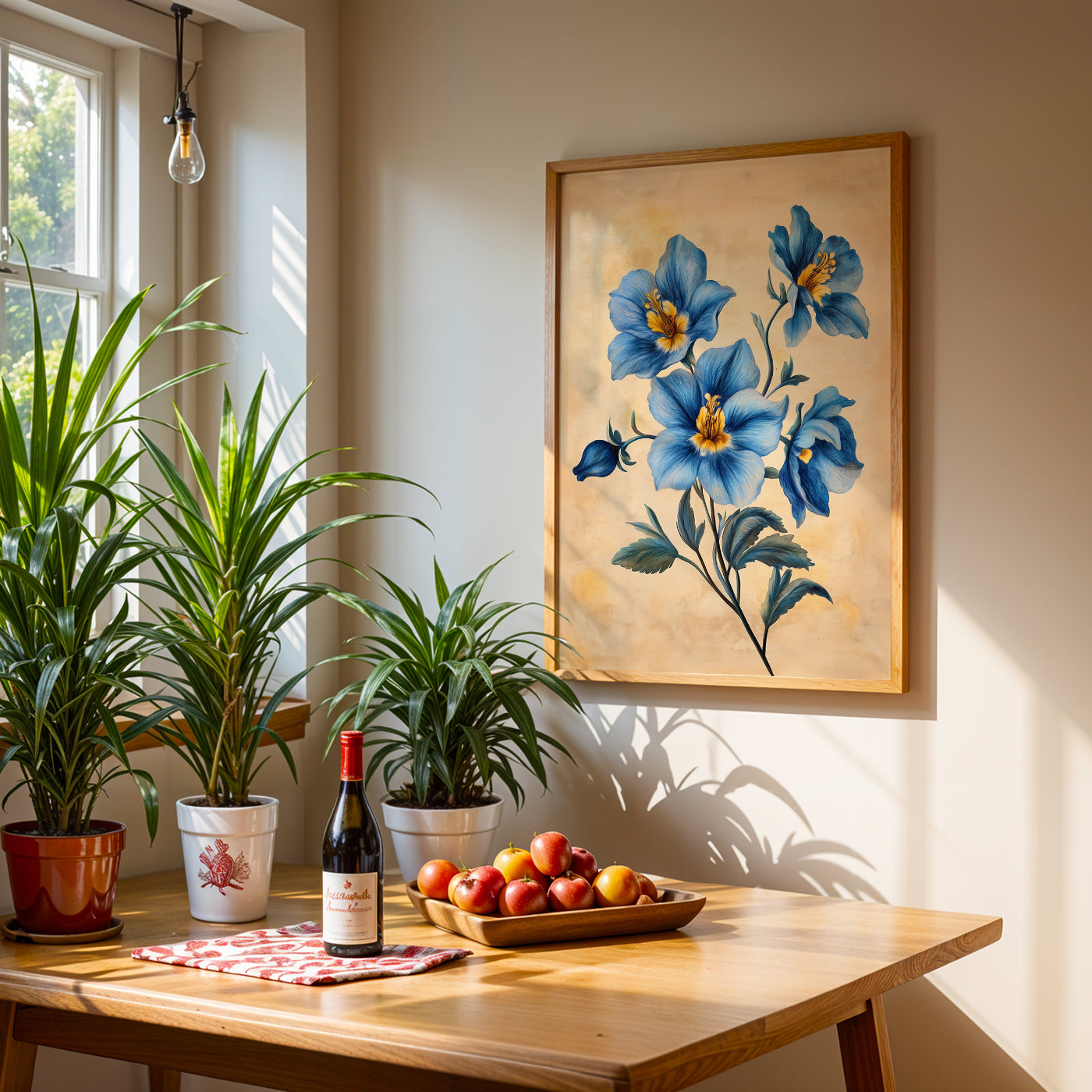 Floral Artwork in a Lifestyle Setting