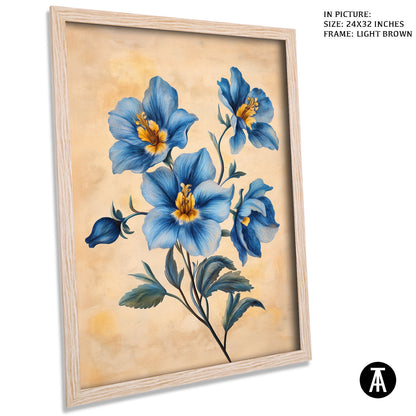 Artwork in Dark Brown Frame