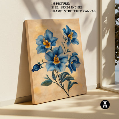 Artwork in Natural Wood Frame