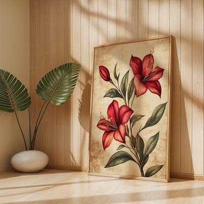 Floral Painting in a Lifestyle Setting