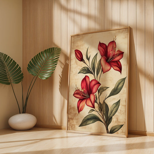 Floral Painting in a Lifestyle Setting