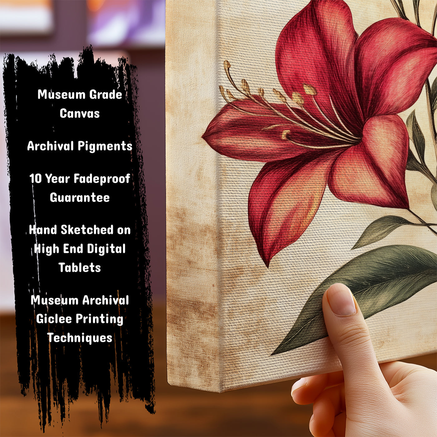 Information about Floral Botanical Canvas Art Print