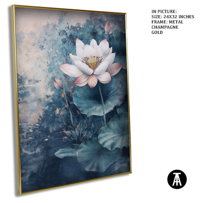 Artwork in Light Brown Frame