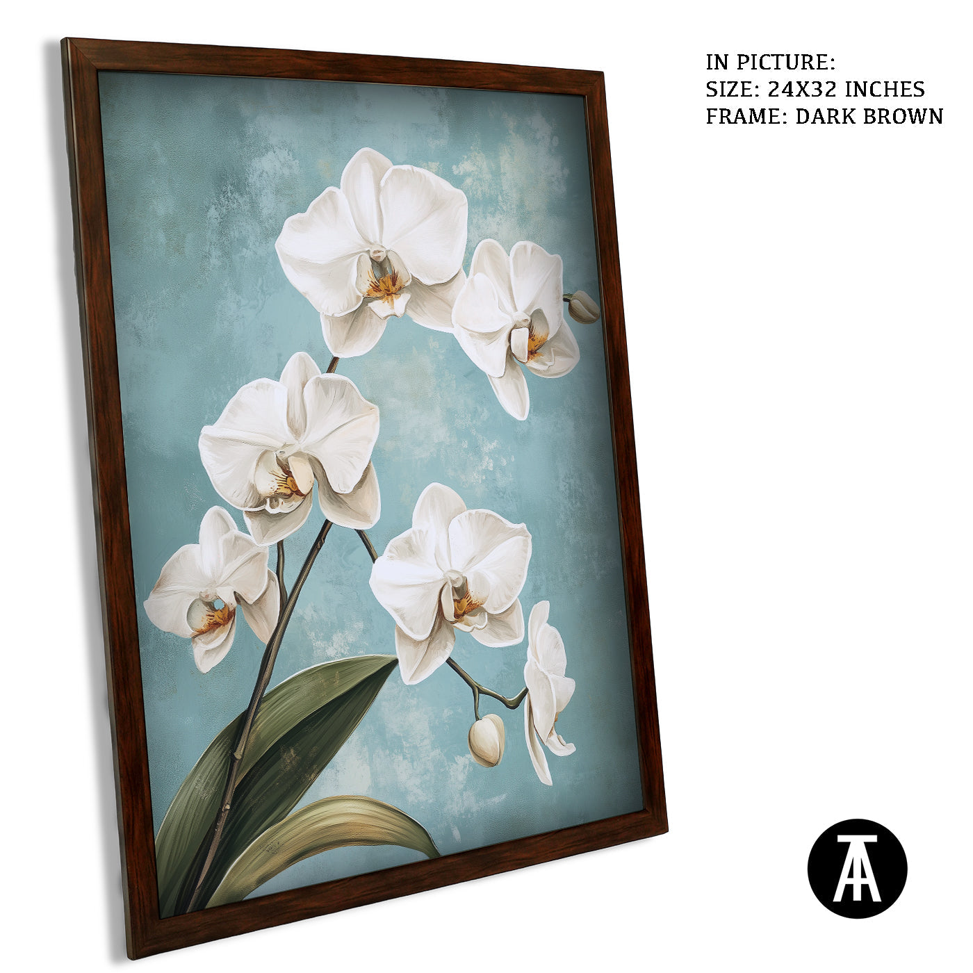 Artwork in Metal Champagne Gold Frame