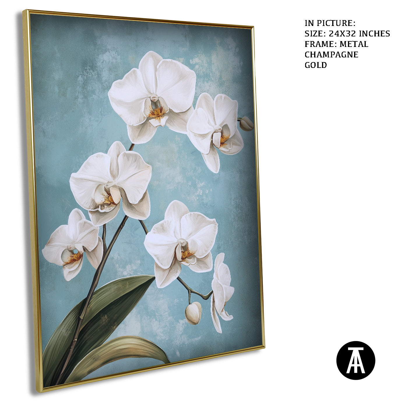 Artwork in Light Brown Frame