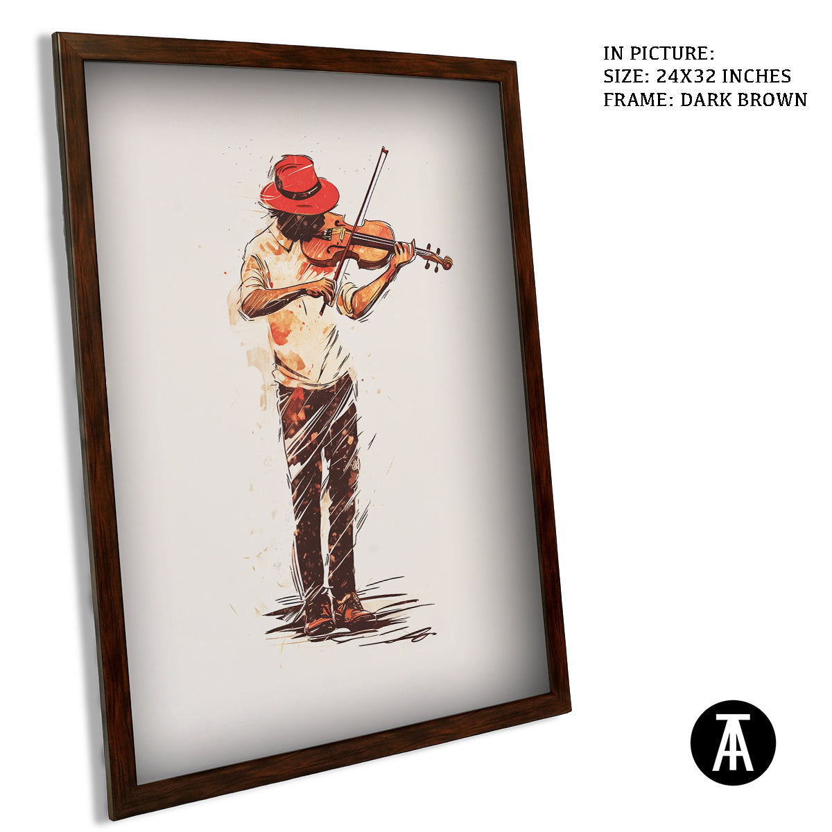 Artwork in Metal Champagne Gold Frame