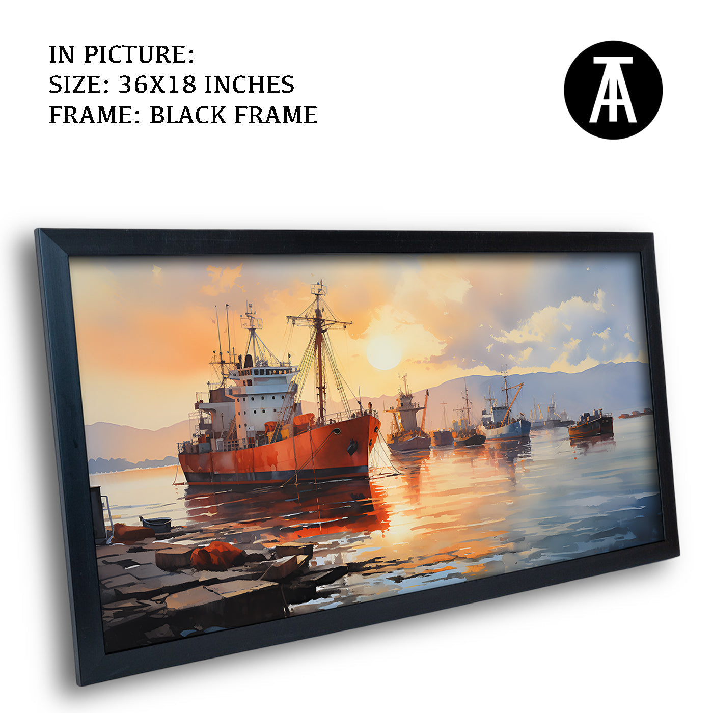 Artwork in Metal Earling Silver Frame