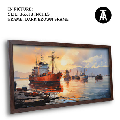 Artwork in Metal Champagne Gold Frame