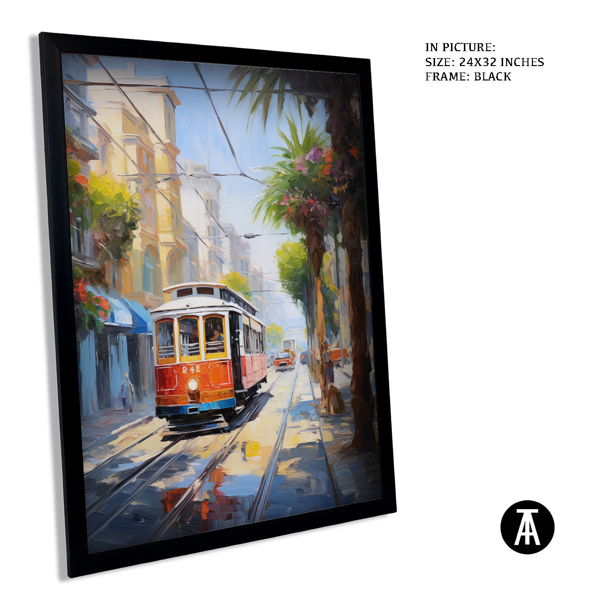Sample Artwork in Black Frame