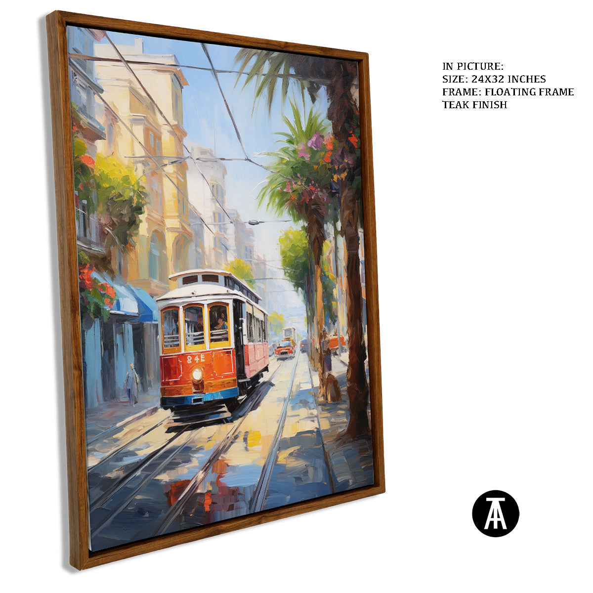 Sample Artwork in Floating Frame