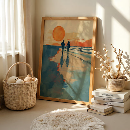 Boho Art Painting in a Lifestyle Setting