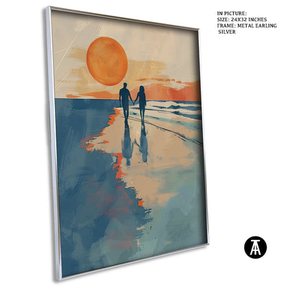 Artwork in Metal Earling Silver Frame