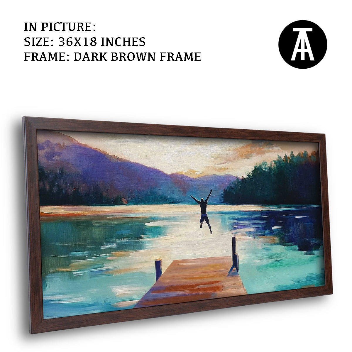 Artwork in Metal Champagne Gold Frame