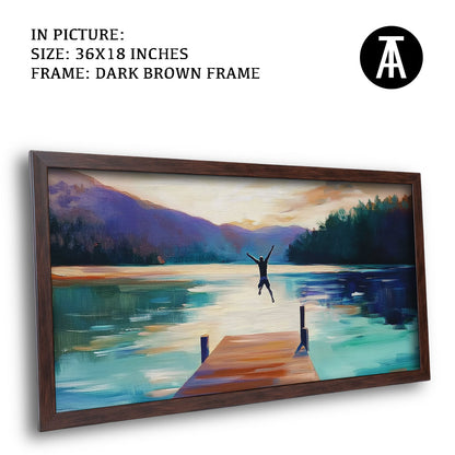 Artwork in Metal Champagne Gold Frame