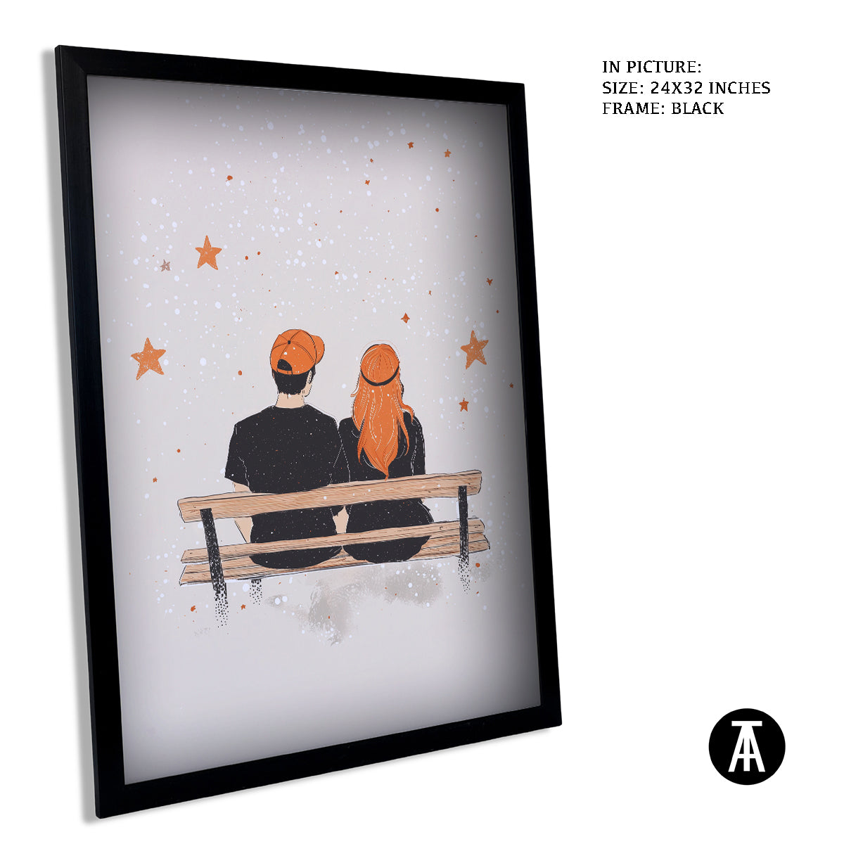 Artwork in Metal Earling Silver Frame