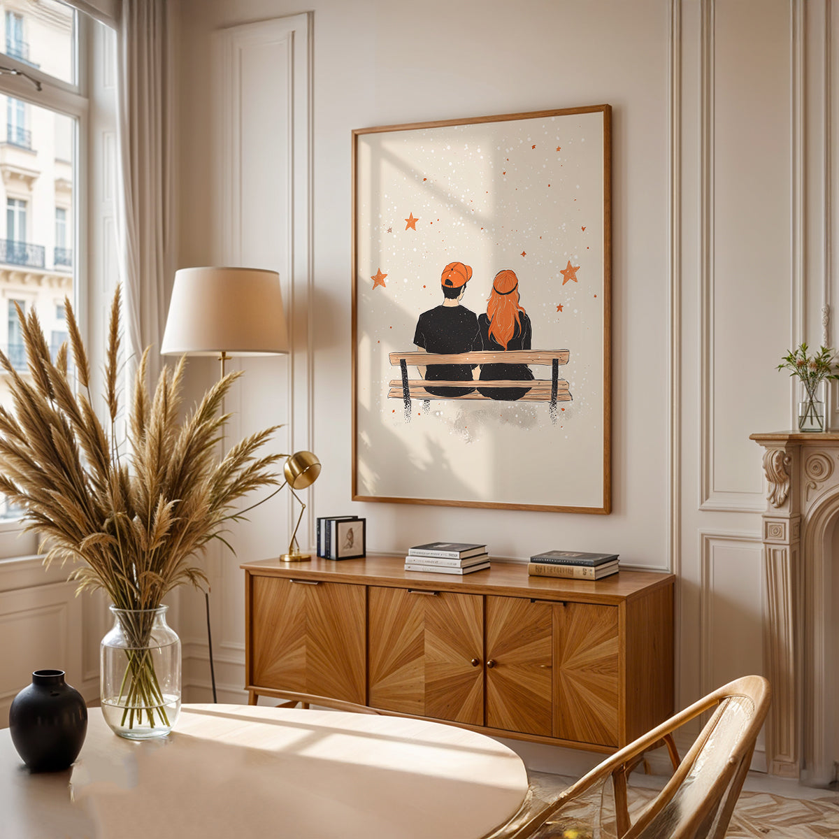 Minimalist Painting in a Lifestyle Setting