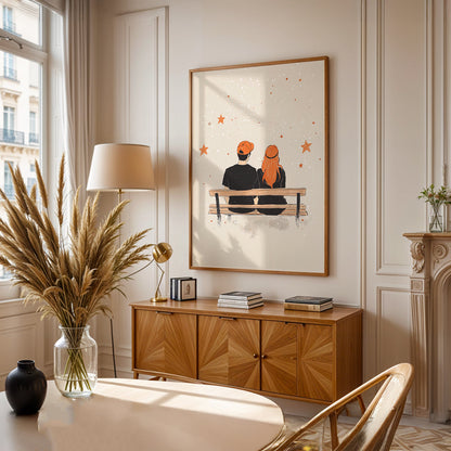 Minimalist Painting in a Lifestyle Setting