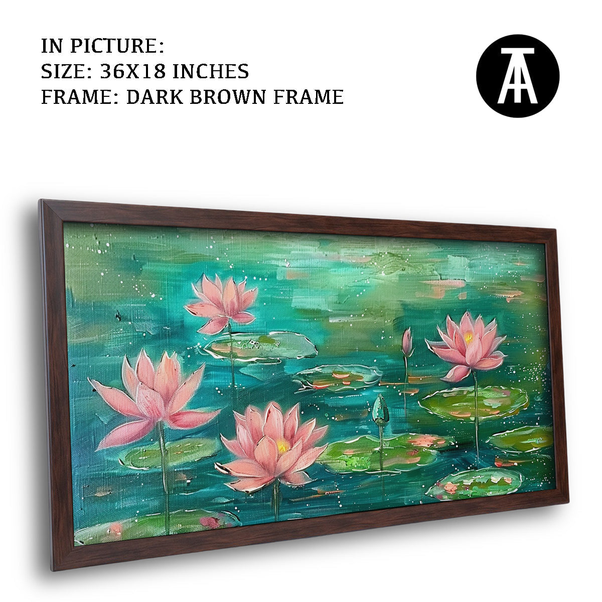 Artwork in Metal Champagne Gold Frame