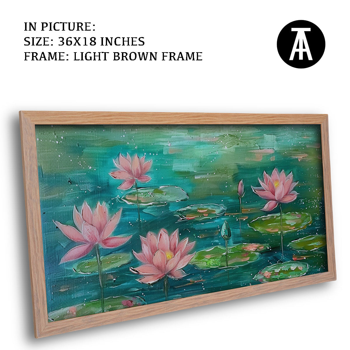 Artwork in Dark Brown Frame