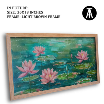 Artwork in Dark Brown Frame