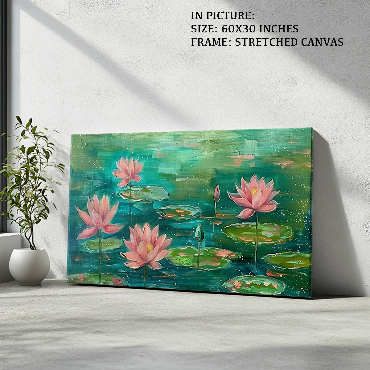 Artwork in Natural Wood Frame