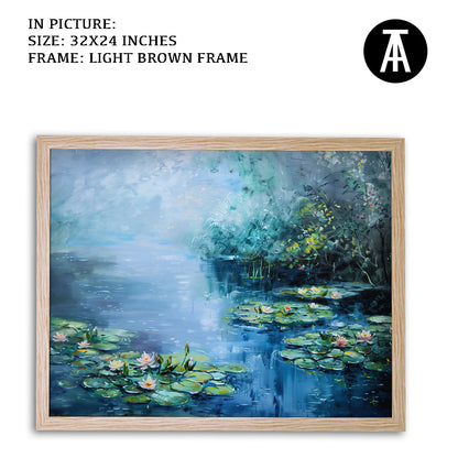 Artwork in Dark Brown Frame