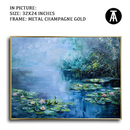 Artwork in Light Brown Frame