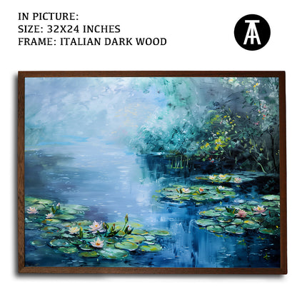 Artwork in Dark Wood Frame