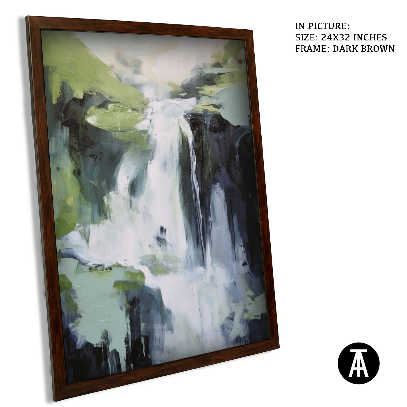 Artwork in Metal Champagne Gold Frame