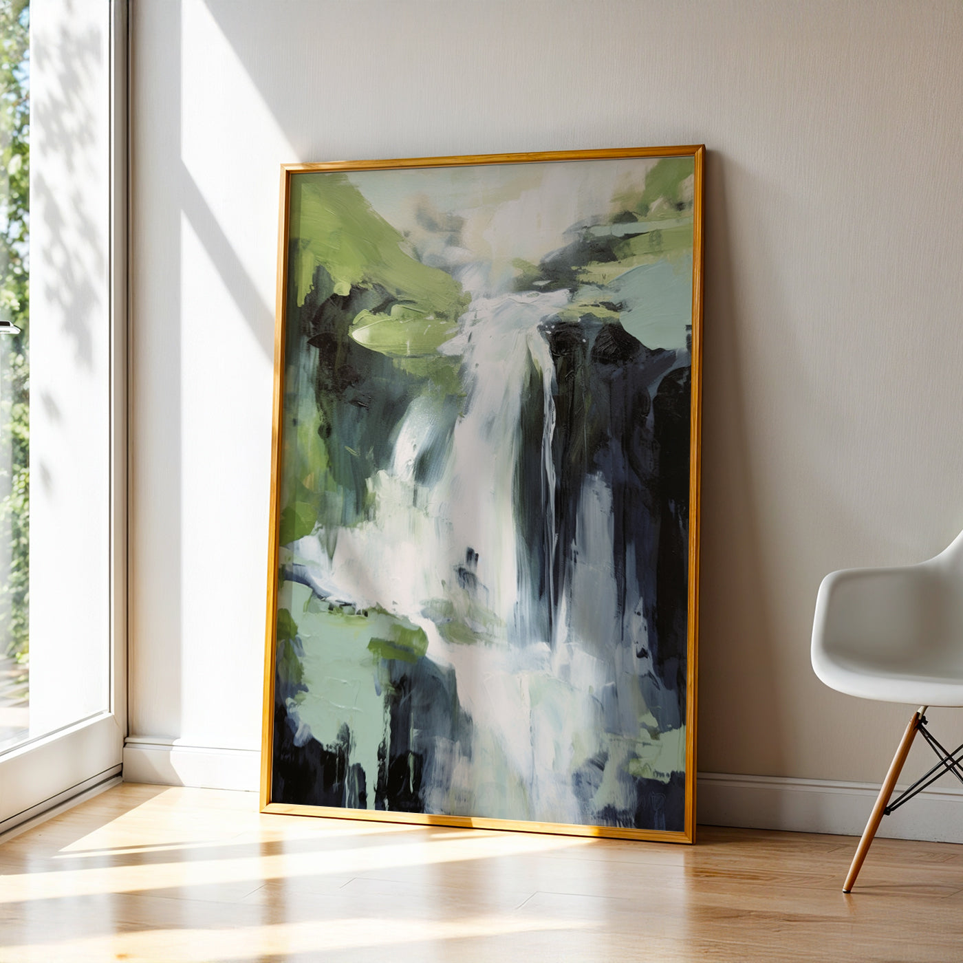 Abstract Painting in a Lifestyle Setting
