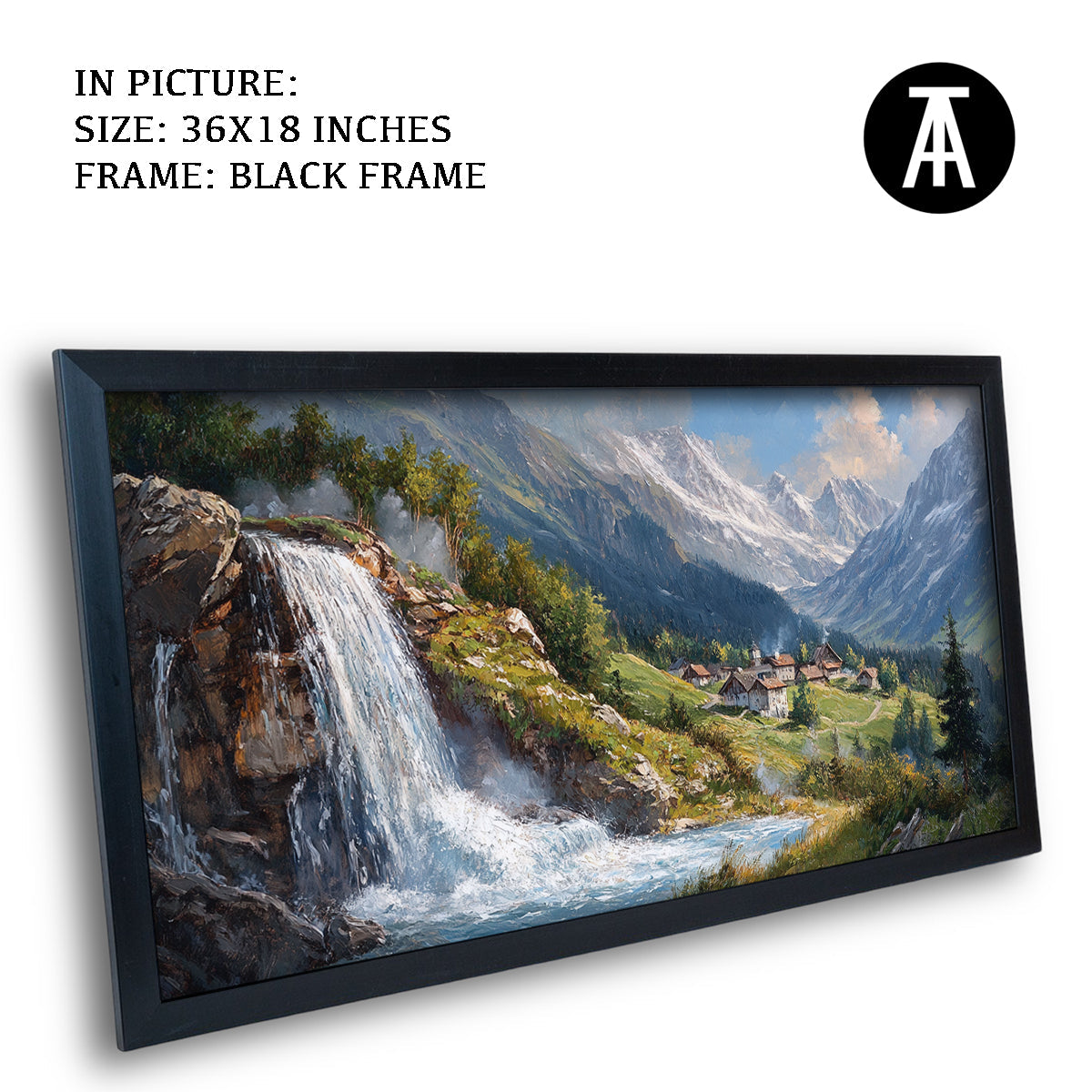 Artwork in Metal Earling Silver Frame