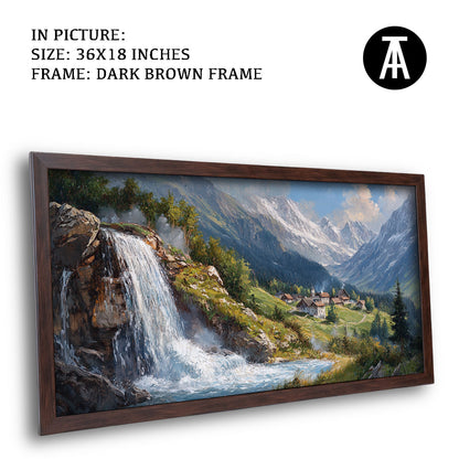 Artwork in Metal Champagne Gold Frame