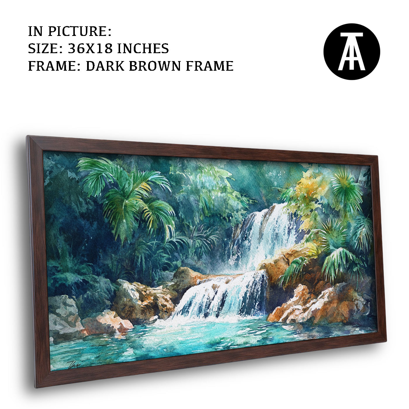 Artwork in Metal Champagne Gold Frame