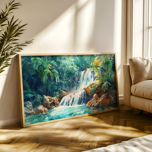 Modern Art Painting in a Lifestyle Setting