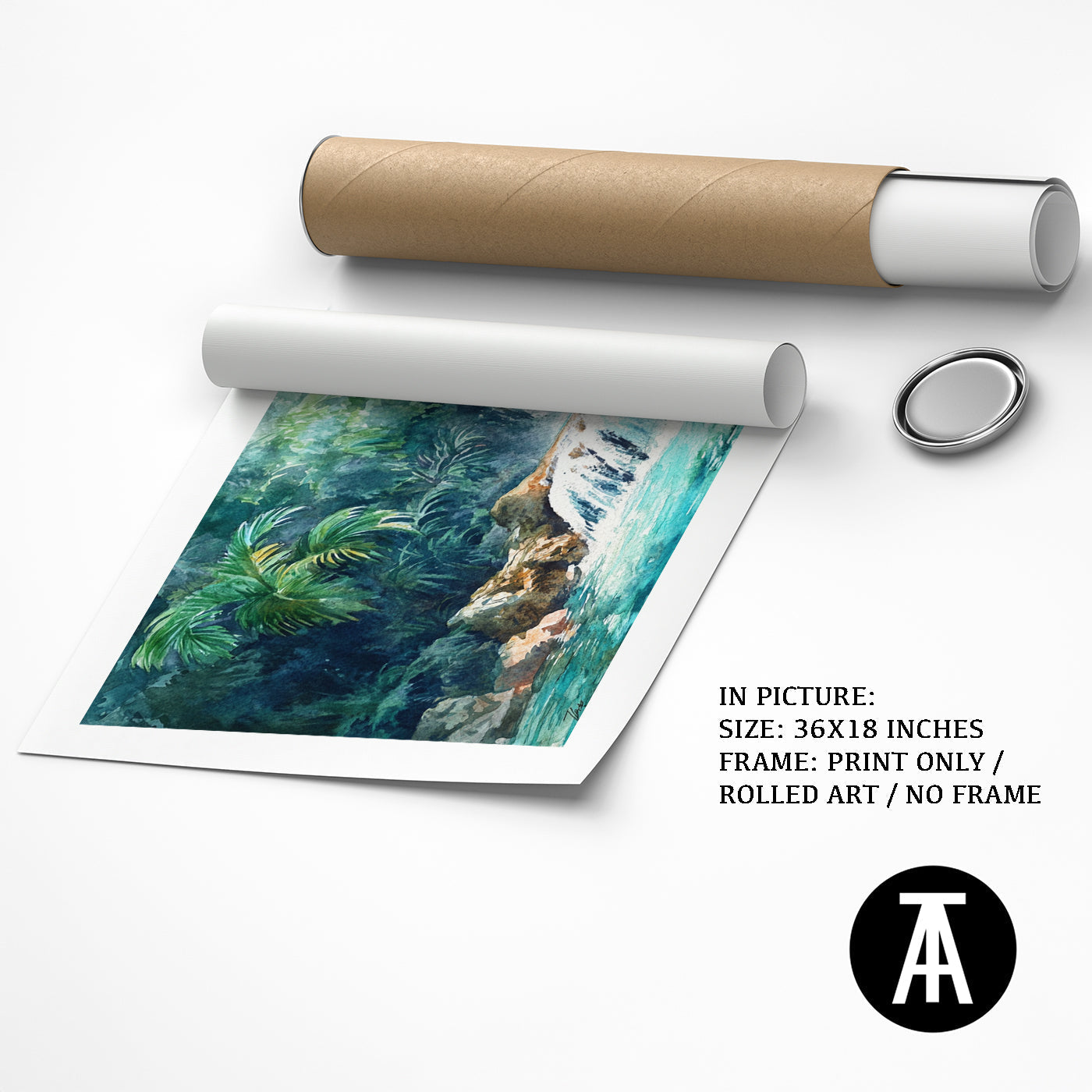 Artwork as Print Only or Rolled Art