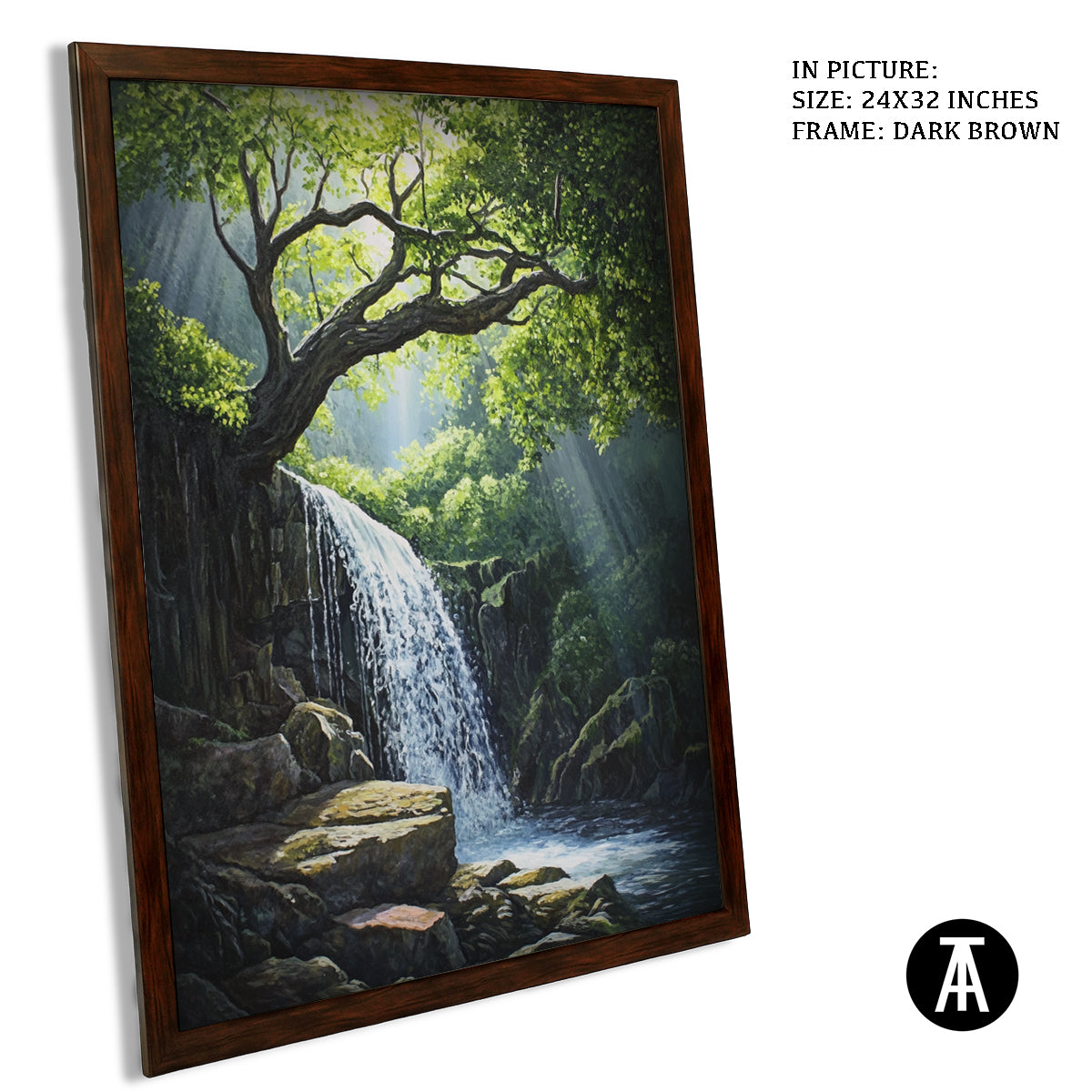Artwork in Metal Champagne Gold Frame