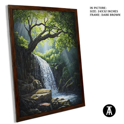 Artwork in Metal Champagne Gold Frame