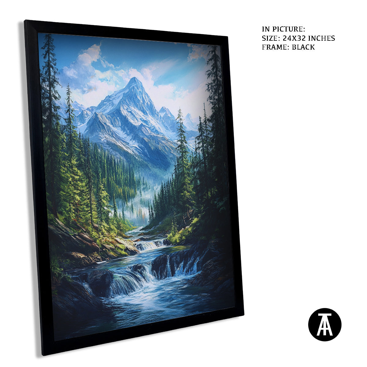 Artwork in Metal Earling Silver Frame