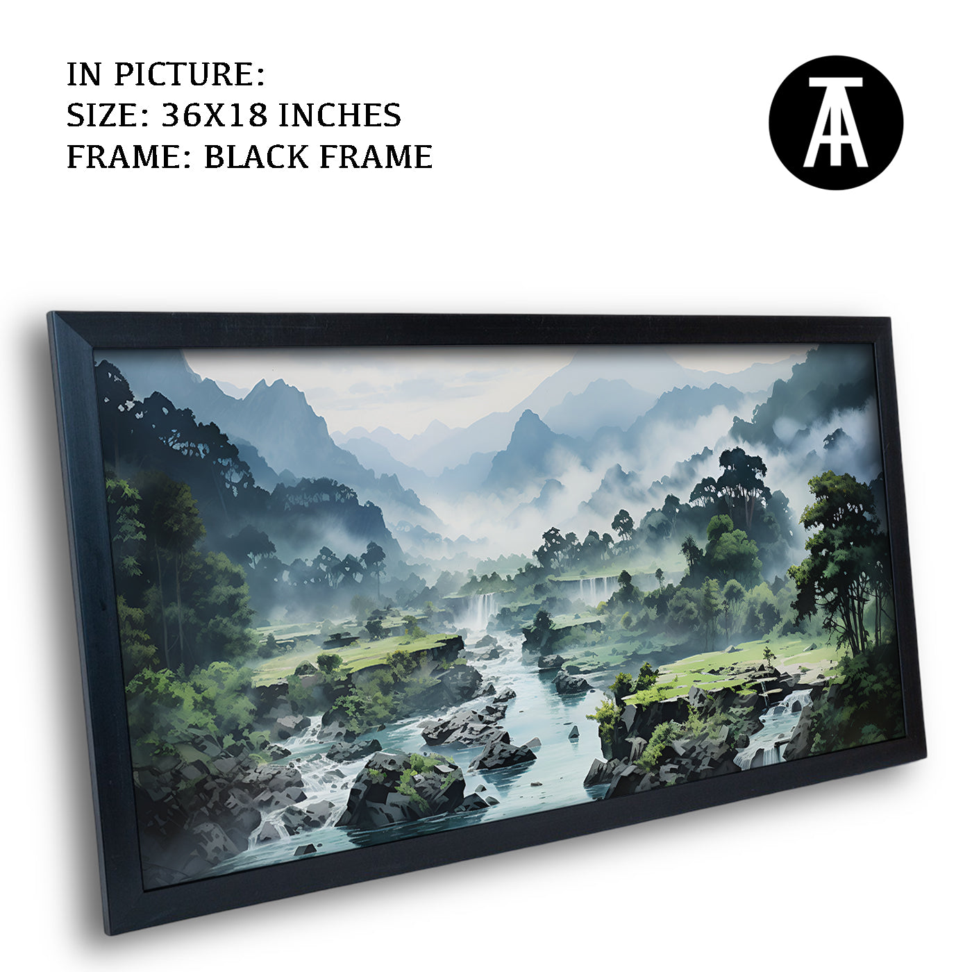 Artwork in Metal Earling Silver Frame