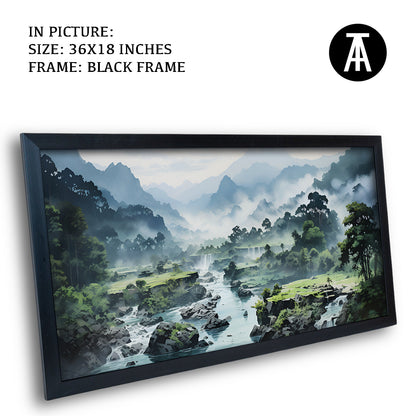 Artwork in Metal Earling Silver Frame