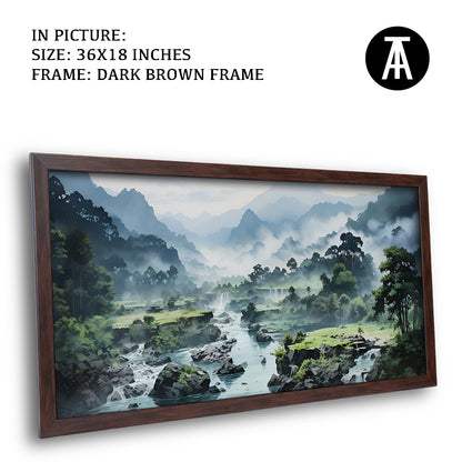 Artwork in Metal Champagne Gold Frame