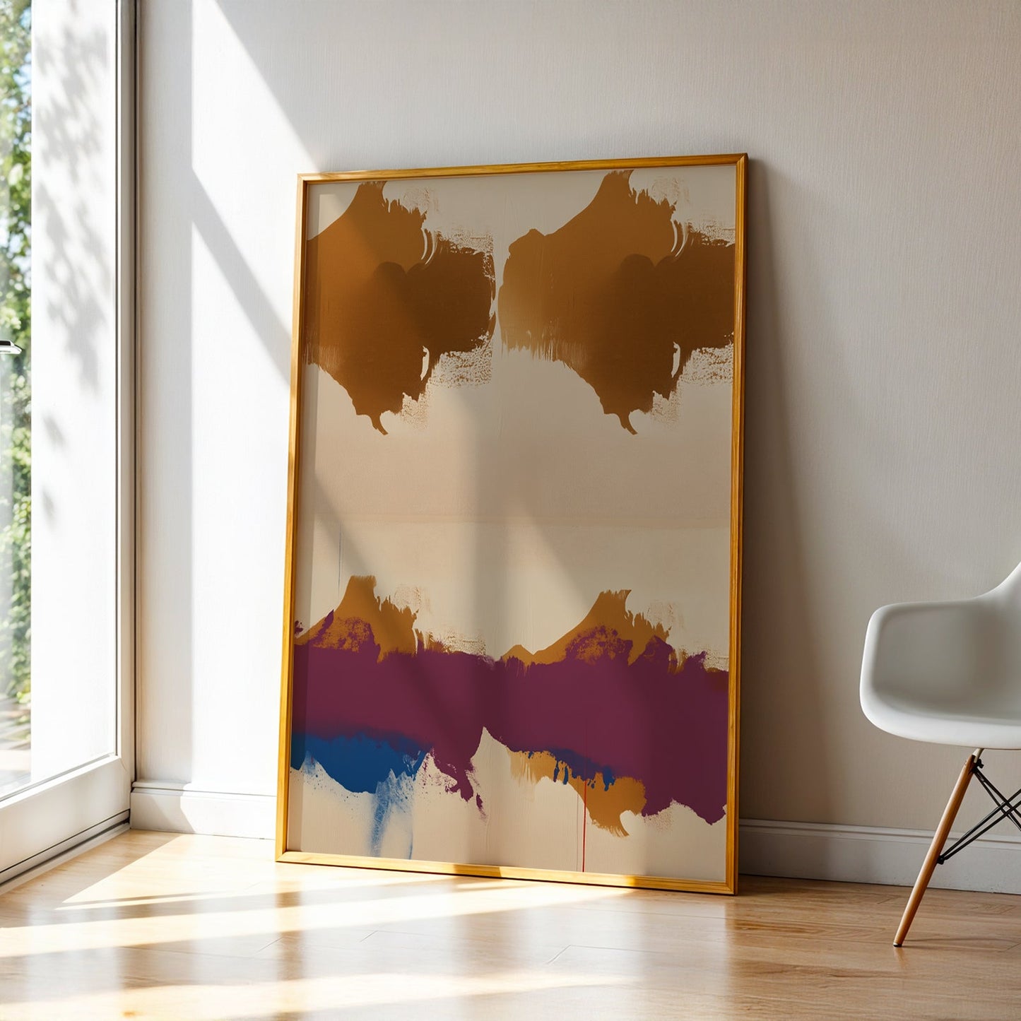 Abstract Art in a Lifestyle Setting When Lines Decay by NYC Abstract