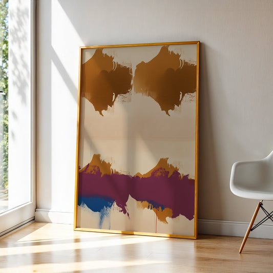 Abstract Art in a Lifestyle Setting When Lines Decay by NYC Abstract